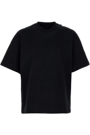 Black cotton T-shirt JIL SANDER | J22GC0195J20244001